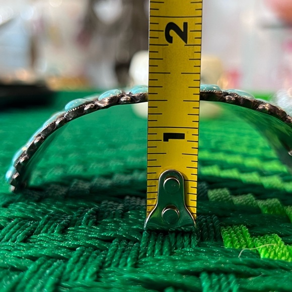 one vintage J.M. Begay Turquoise and Sterling Hair Piece - Picture 10 of 10